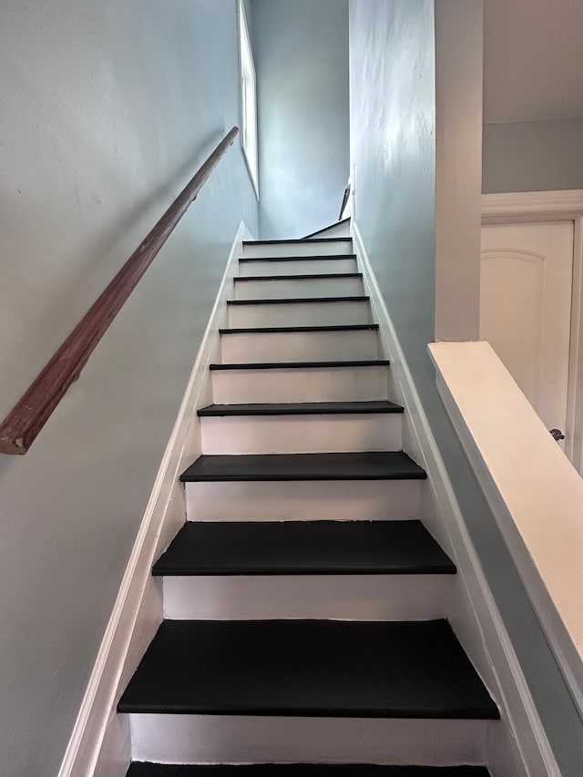 view of stairway