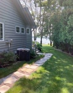 view of yard featuring cooling unit