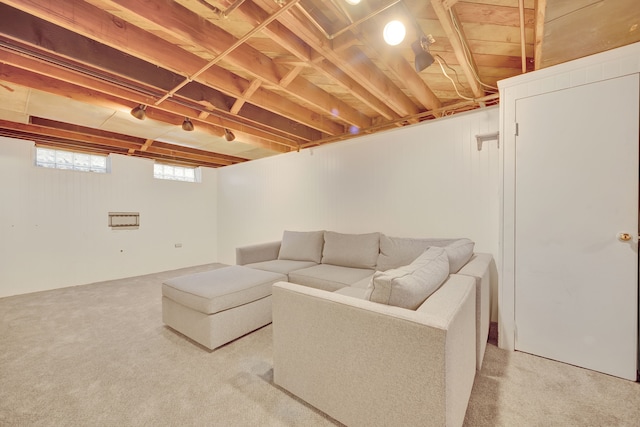 4423 Groveland Ave, Royal Oak, MI 48073 - living room with light carpet