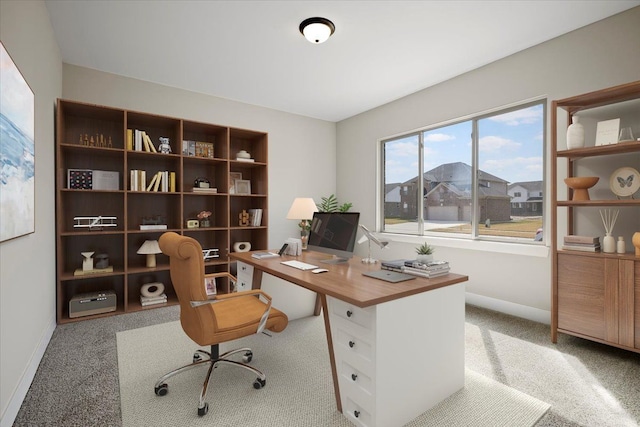 24599 Brookshire Dr, Macomb, MI 48042 - office space with baseboards and light carpet