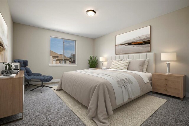 24599 Brookshire Dr, Macomb, MI 48042 - bedroom with baseboards and light colored carpet