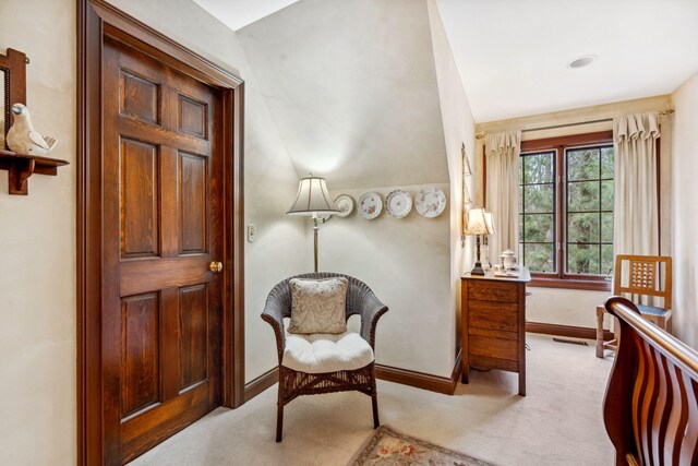 6242 131st St, Saugatuck, MI 49453 - living area featuring carpet floors and baseboards