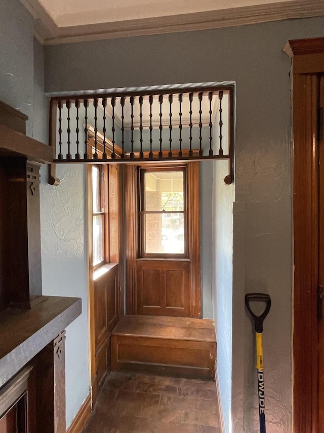 view of stairway