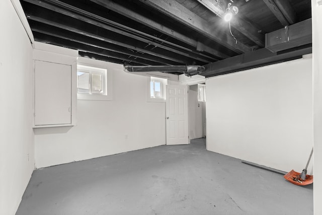 view of basement