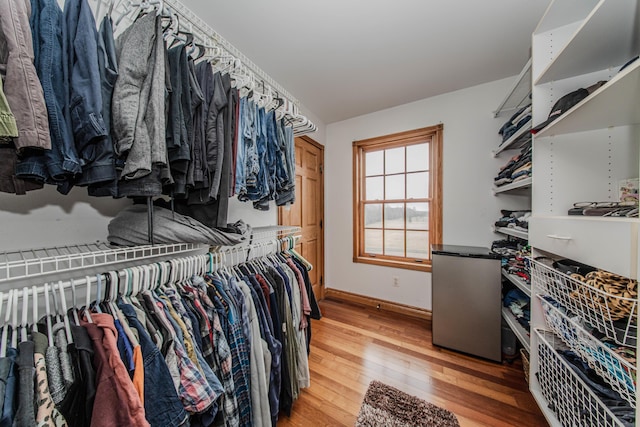5050 Pleasant Lake Rd, Ann Arbor, MI 48103 - spacious closet with light wood finished floors