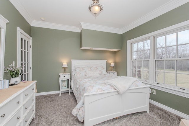 5050 Pleasant Lake Rd, Ann Arbor, MI 48103 - bedroom with light colored carpet and crown molding