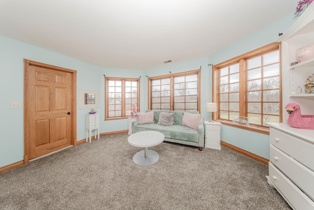5050 Pleasant Lake Rd, Ann Arbor, MI 48103 - living area featuring carpet and baseboards