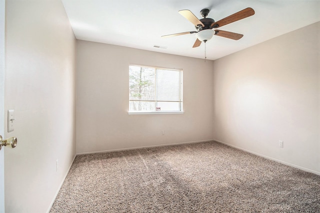 28531 Greening St, Farmington Hills, MI 48334 - carpeted empty room with ceiling fan, baseboards, and visible vents