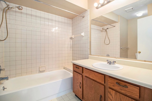 28531 Greening St, Farmington Hills, MI 48334 - full bathroom featuring vanity, tile patterned flooring, and  shower combination