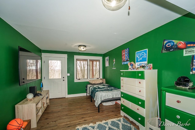 3770 Pine Ln, Saranac, MI 48881 - bedroom with wood finished floors and baseboards