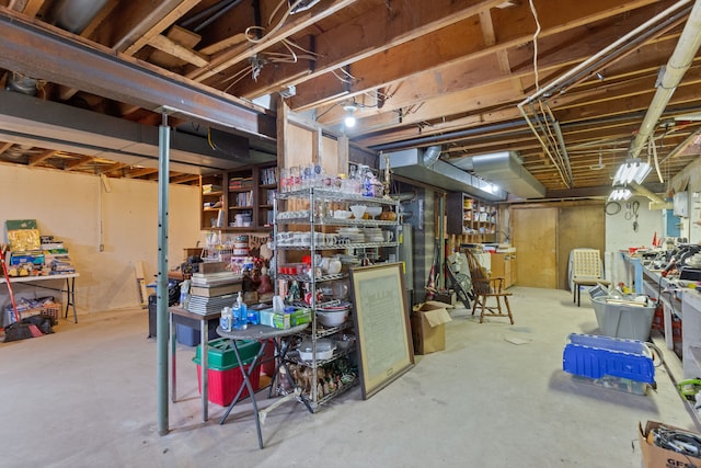 2975 Hadden Rd, Rochester, MI 48306 - unfinished basement with a workshop area