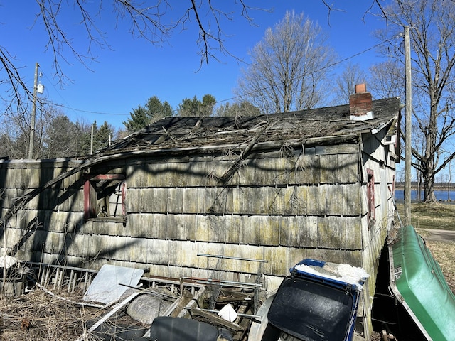 exterior details with a barn