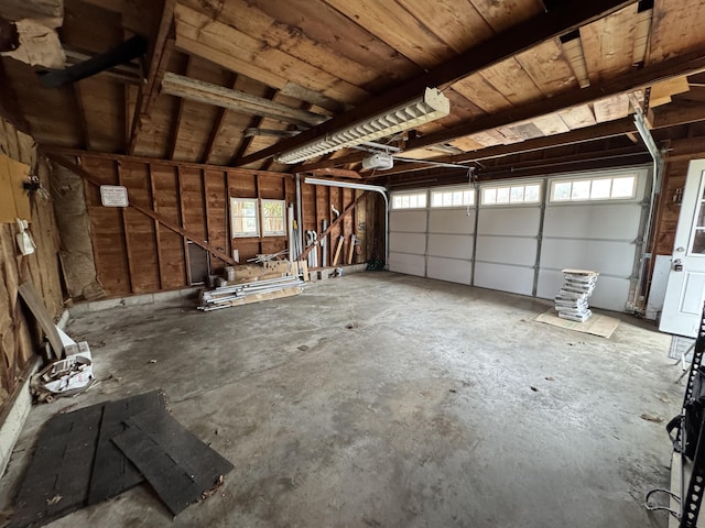 617 Cherry Ave, Big Rapids, MI 49307 - garage featuring a garage door opener