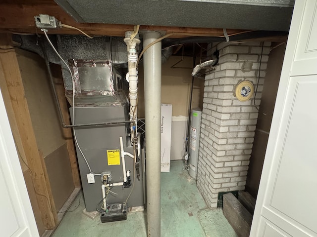 617 Cherry Ave, Big Rapids, MI 49307 - utilities featuring heating unit and gas water heater