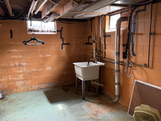 617 Cherry Ave, Big Rapids, MI 49307 - basement featuring a sink
