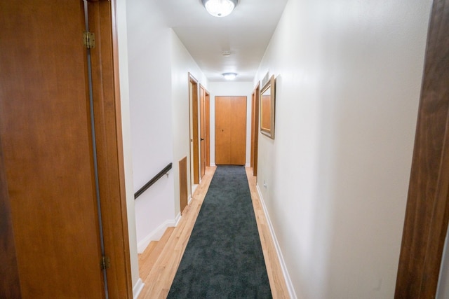 45778 Fermanagh Dr, Northville, MI 48168 - hallway featuring baseboards and light carpet