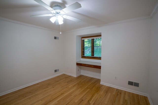 45778 Fermanagh Dr, Northville, MI 48168 - spare room with visible vents and light wood-type flooring