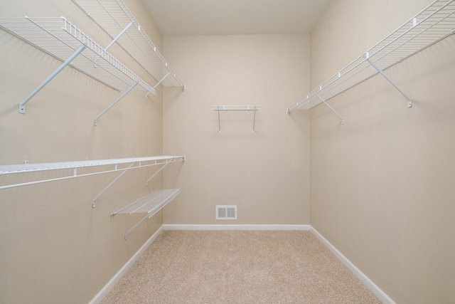 49128 Rainbow Ln S, Northville, MI 48168 - walk in closet featuring carpet flooring and visible vents