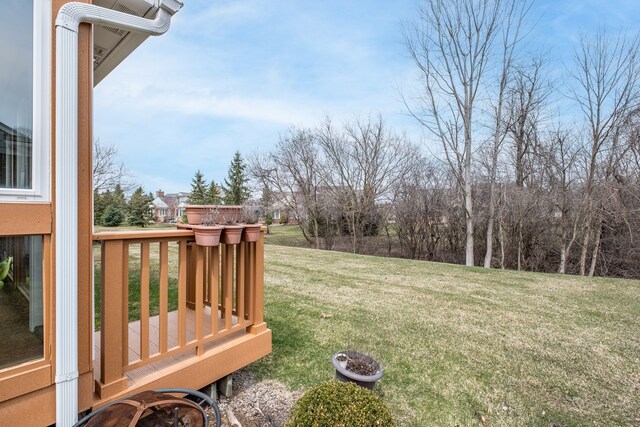 49128 Rainbow Ln S, Northville, MI 48168 - view of yard featuring a deck