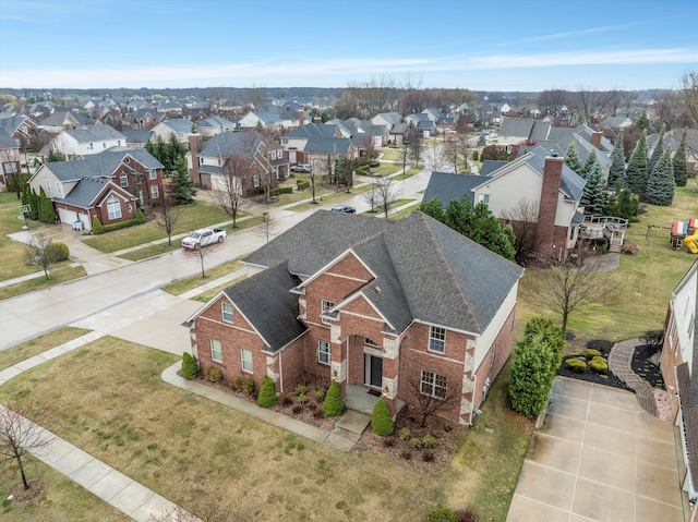 bird's eye view featuring a residential view