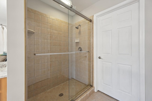 45055 Walnut Rdg, Northville, MI 48168 - full bath featuring a shower stall and tile patterned floors