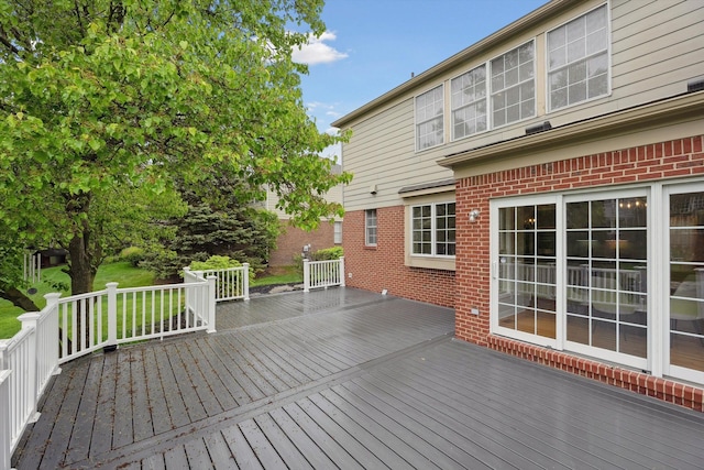 45055 Walnut Rdg, Northville, MI 48168 - view of wooden deck