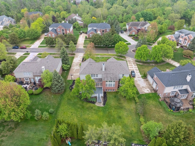 45055 Walnut Rdg, Northville, MI 48168 - aerial perspective of suburban area