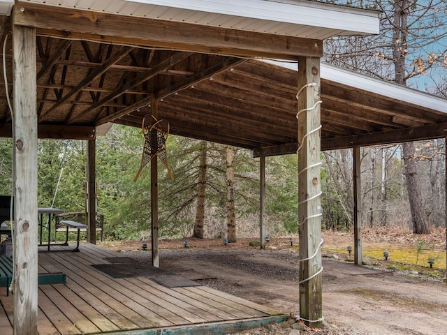 view of deck