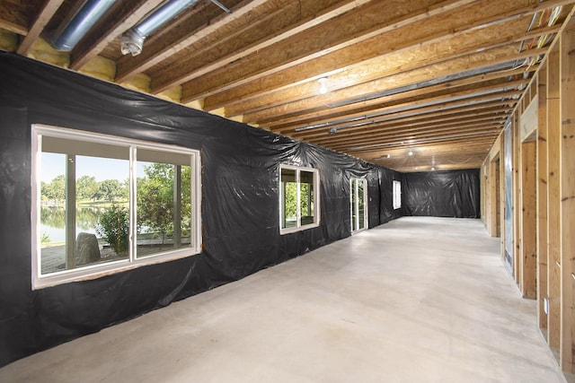 view of basement