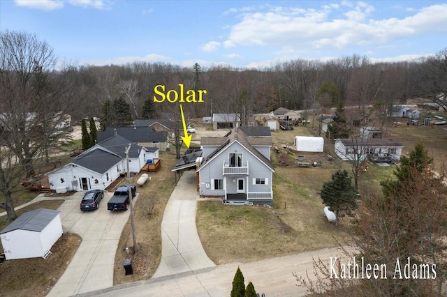 14319 Park Dr, Mecosta, MI 49332 - aerial perspective of suburban area