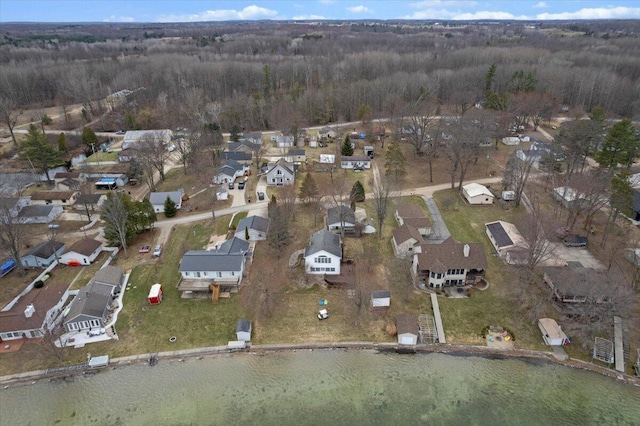 14319 Park Dr, Mecosta, MI 49332 - aerial overview of property's location with nearby suburban area and a heavily wooded area