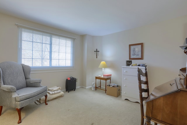 18735 Hilltop Blvd, Riverview, MI 48193 - sitting room featuring baseboards and carpet flooring