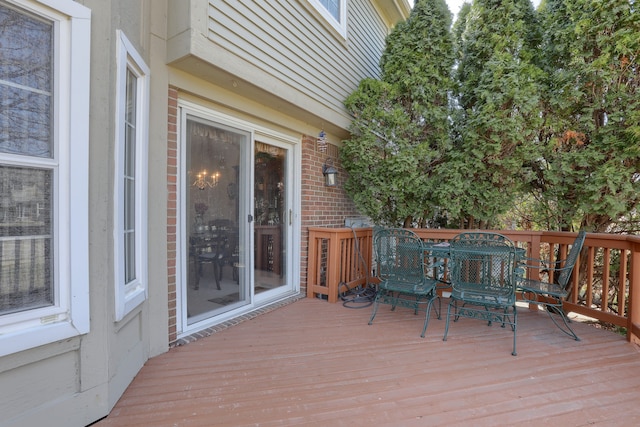 18735 Hilltop Blvd, Riverview, MI 48193 - view of wooden terrace
