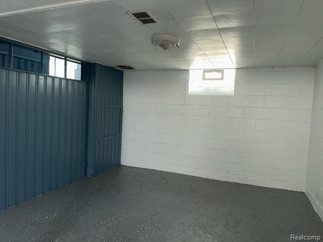 19533 Barlow St, Detroit, MI 48205 - below grade area with concrete block wall and plenty of natural light