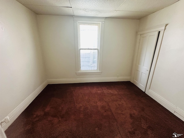 1073-1075 Morrell St, Detroit, MI 48209 - unfurnished room featuring dark carpet and baseboards