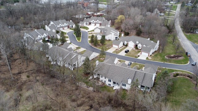 drone / aerial view featuring a residential view