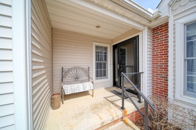 view of patio with covered porch