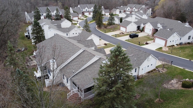 bird's eye view featuring a residential view