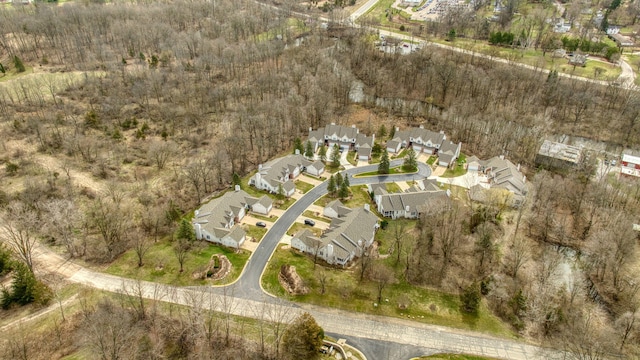 bird's eye view featuring a residential view