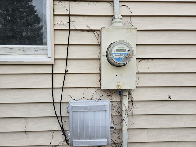 4950 Cottrell Rd, Vassar, MI 48768 - exterior details featuring electric meter