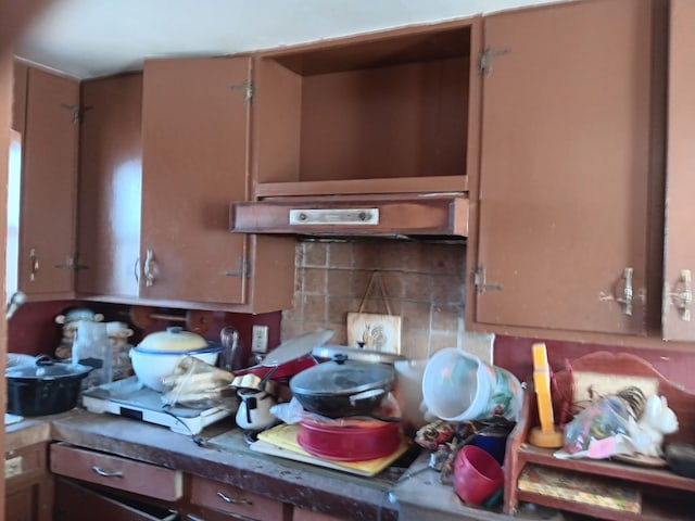 4950 Cottrell Rd, Vassar, MI 48768 - kitchen with tasteful backsplash and under cabinet range hood