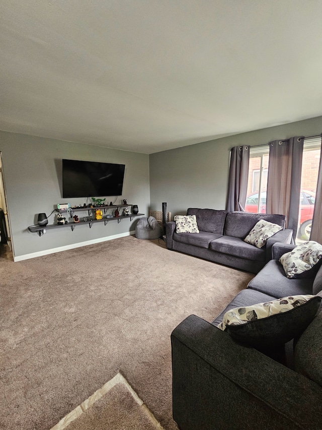 20709 Lockwood St, Taylor, MI 48180 - carpeted living area featuring baseboards