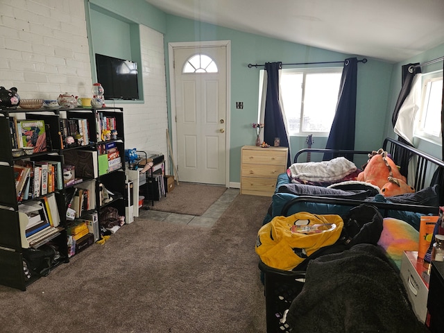 20709 Lockwood St, Taylor, MI 48180 - bedroom featuring lofted ceiling and carpet floors