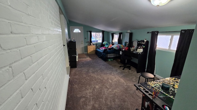 20709 Lockwood St, Taylor, MI 48180 - carpeted bedroom featuring lofted ceiling