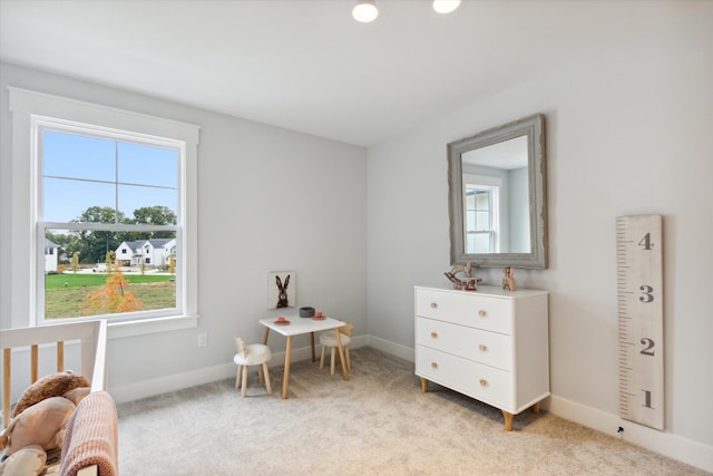 50272 Hedgewood Dr, Canton, MI 48187 - bedroom featuring baseboards, multiple windows, and light colored carpet