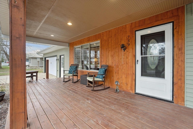 739 Gasper St, Chesaning, MI 48616 - view of wooden deck