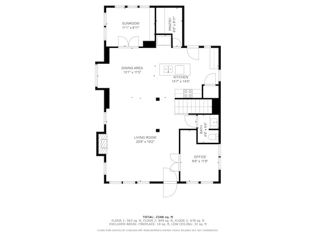 1651 Edison St, Detroit, MI 48206 - floor plan / room layout