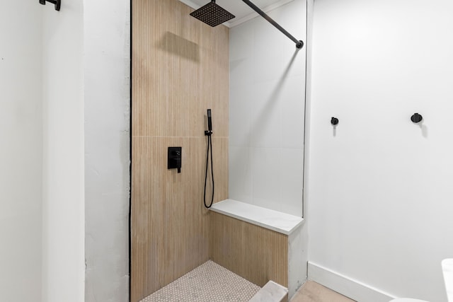 1651 Edison St, Detroit, MI 48206 - bathroom featuring tiled shower