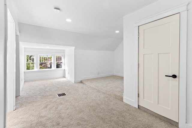 1651 Edison St, Detroit, MI 48206 - bonus room with carpet, recessed lighting, baseboards, and lofted ceiling