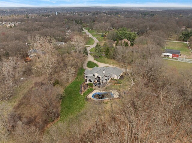 1194 Eagle Nest, Milford, MI 48381 - aerial view of property's location featuring a forest